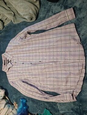 Apt. 9 Lavender Plaid Dress Shirt